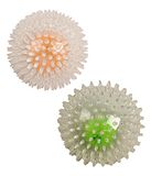 Dehner Hondenspeelgoed set Bouncer Ball S & M, met LED-verlichting, maat S, ca. Ø 8 cm, maat M, ca. Ø 12 cm, oranje/groen