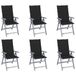 Maison Exclusive - Fauteuils de jardin lot de 6 et coussins bois acacia
