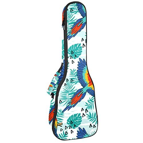 Mersov Tenor Ukulele Gigbag Waterdichte Ukelele Case Gewatteerde Rugzak, Geweldig voor Sopraan Concert (21/23/24") Mooie Phoenix