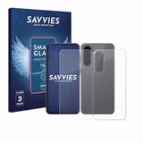 Savvies 3 Stuks Screenprotector - Geschikt voor Samsung Galaxy A57 5G (Voor+Achter) - Transparant