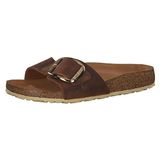 Birkenstock Madrid Big Buckle Cognac Sandalen Dames Smal