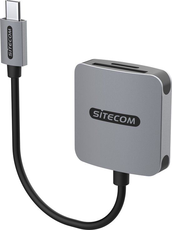Sitecom USB-C Card Reader UHS I - MD-1008 - Zwart/Grijs