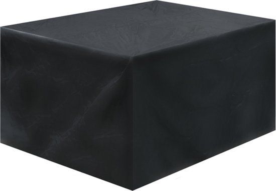 Tuinsethoes - 250x250x90cm - Zwart - Polyetheen - Met trek/rijgkoord