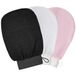 3 stuks peelinghandschoenen, exfoliërende handschoenen, washandje, lichaamsdouchehandschoen, massage peeling, handschoenen voor lichaam en gezicht - zwart, roze, wit
