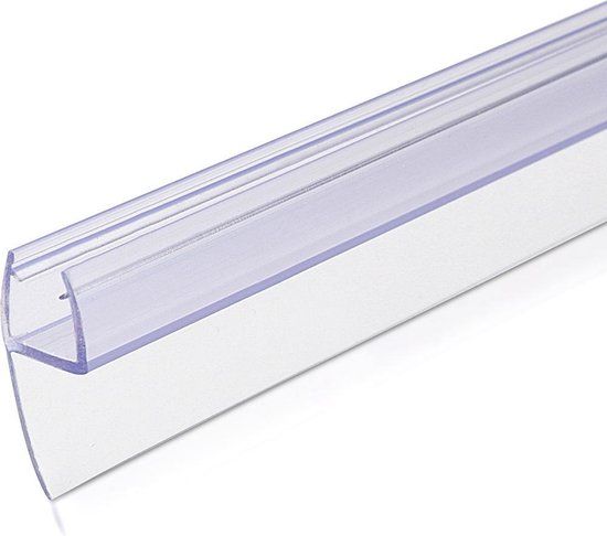 Navaris Douchedeur Afdichting Met Lip - Lekstrip - 100 cm - 8mm Glas