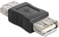 Delock Adapter USB A-A Bu-Bu Grijs