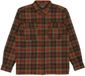 Billabong Offshore Chemise à carreaux Manches longues Coton Coupe droite Hommes M Dark Cedar