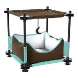 Kitty City Claw Mega Kit voor binnen en buiten, kattenmeubilair, kattenslaper, buitenkennel, zwart C, 40 x 40 x 40 cm (pak van 1)