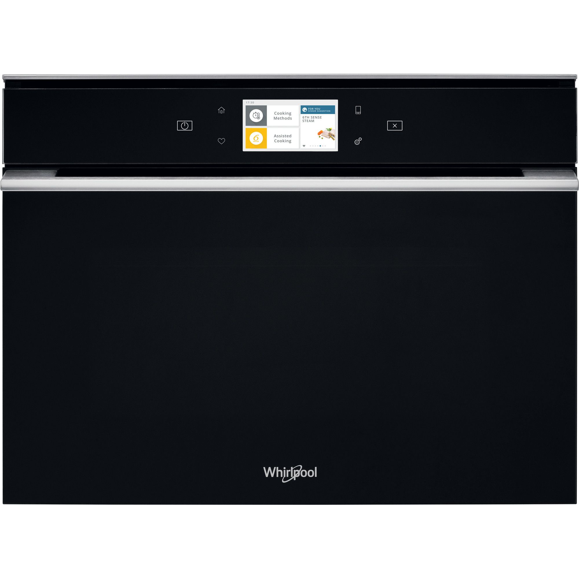 Whirlpool W11MS180 Klein Zwart, Roestvrijstaal Touch Oven