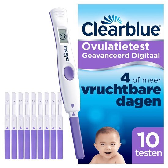 Clearblue Digitale ovulatietest met dubbele hormoonindicator 10 stuks