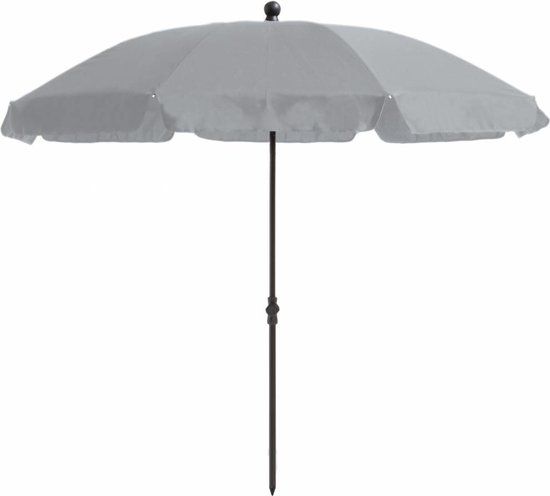 Madison Las Palmas Parasol - Ø200 cm - Safier Blue - Rond - Grijs
