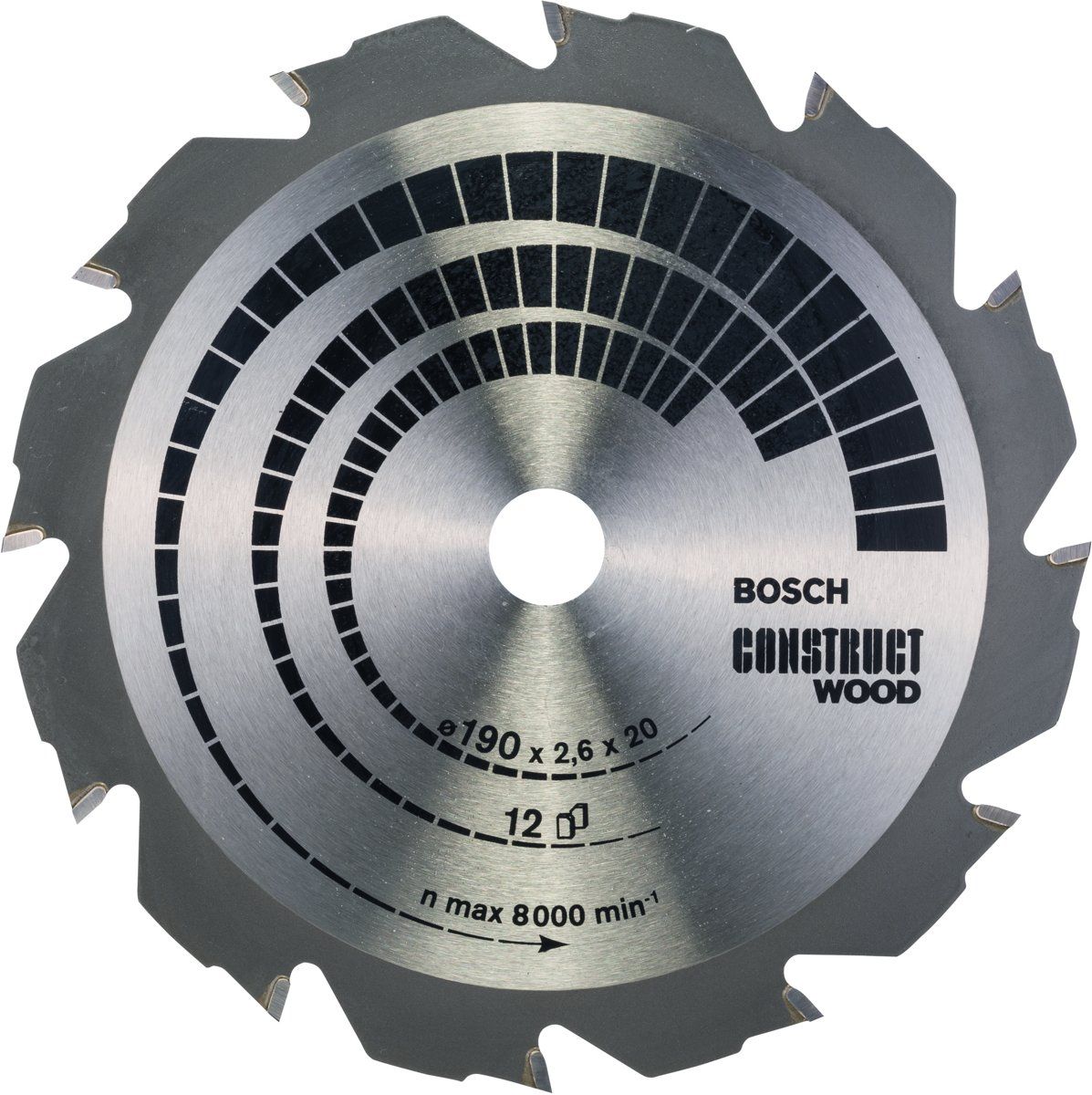 Bosch Cirkelzaagblad Construct Wood 190 x 2016 x 2
