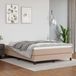 vidaXL Boxspring bed kunstleer cappuccinokleurig 140x190 cm