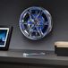 RED5 LED Velg Wandklok – Autovelg Design Klok met Blauw LED Verlichting – Stoere Wanddecoratie – Voor Garage of Mancave