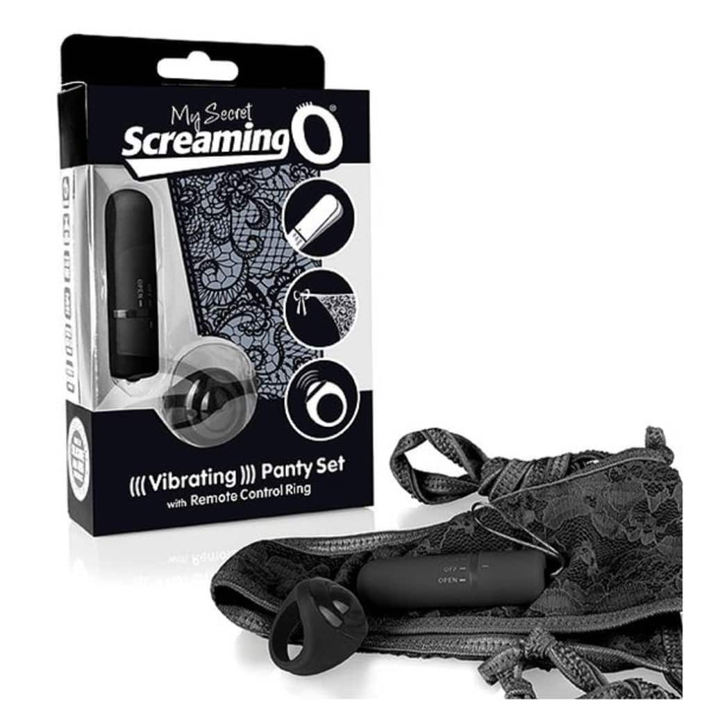 The Screaming O SCPNTY-BL-11 - Afstandbestuurbare Panty Viibrator Zwart