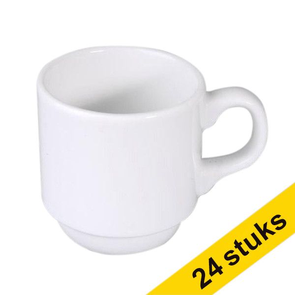 White label Nordika Off white koffiekopje 130cc (24 stuks)