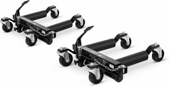 MSW Hydraulische Voertuigverplaatser - 680 kg - 2 Stuks - Zwart