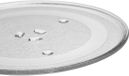 vhbw plateau de micro-ondes compatible avec Samsung GE82V-BB/XEN, GE82VBBXEN micro-ondes - plateau avec fixation en Y, 28,8 cm, verre, transparent