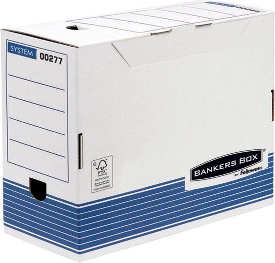 Fellowes Bankers Box System A4 transfer archiefdoos 150mm blauw - 10 stuks