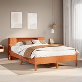 Maison Exclusive - Lit avec étagère, sans matelas, 140 x 190 cm, pin massif