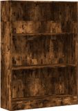 vidaXL Boekenkast 80x24x109 cm bewerkt hout gerookt eikenkleurig