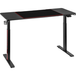 KIMEX - Bureau de jeu - Éclairage RVB et panneau de commande créatif - plateau 140 x 60 cm - réglable en hauteur 74-122 cm - charge maximale 90 kg - noir - 150-9021