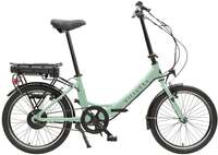 Bike Service Nederland Villette les Vacances, vouwbare e-bike, 6 sp, 20 inch, mint