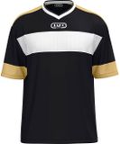 Jako Club 92 Shirt Korte Mouw Heren - Zwart / Wit / Goud | Maat: L