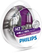 Philips VisionPlus Type lamp: H7, verpakking van 2, koplamp voor auto