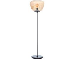 Brilliant Kaizen - Vloerlamp - Glas - 1xE27 Max 40W - Amber/zwart