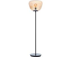 Brilliant Kaizen - Floor Lamp - Glass - 1xE27 Max 40W - Amber/Black