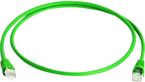 Telegärtner L00006A0040 RJ45 Netwerkkabel, patchkabel CAT 6A S/FTP 50.00 m Groen