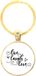 MC Living KadoExpress Sleutelhanger Glas - Live Laugh Love Goud
