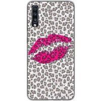 1001 coques Samsung Galaxy A70 baiser leopard bedrukt siliconen hoesje