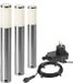 Garden Lights Lunia Buitenlamp Set (3st) - Zilvergrijs - RVS - 12V - 1W
