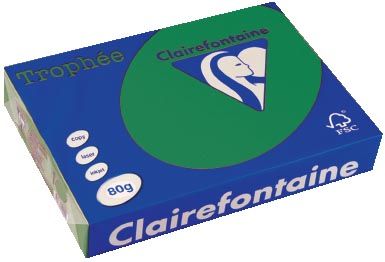 Clairefontaine Trophée Intens A4 dennengroen pak van 80 g 500 vel