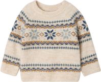 Vertbaudet Jacquard babytrui jongen gemêleerd beige