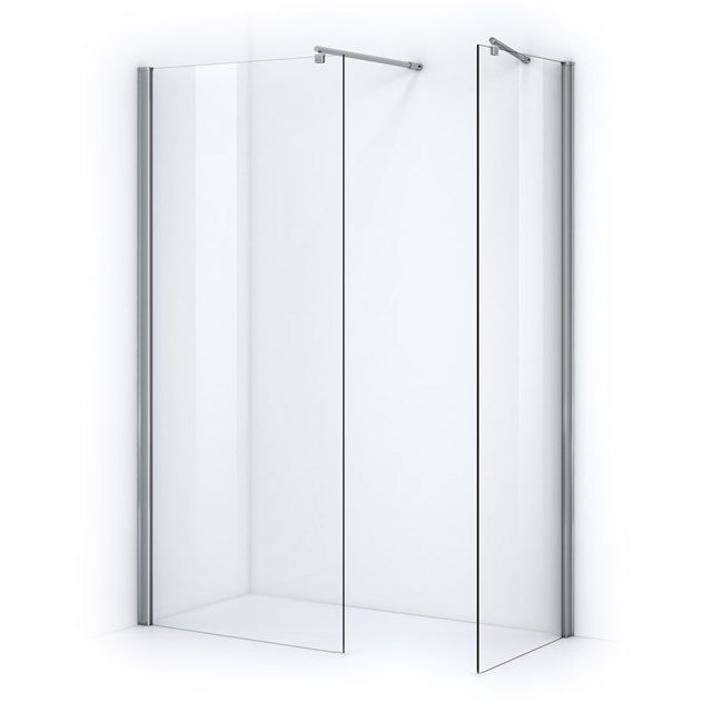 Maxaro Inloopdouche Zircon Comfort 80x80cm Veiligheidsglas 6 mm Chroom