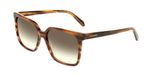 Ferragamo SF2102S Striped brown 57/16/145 Vrouwen Zonnebrillen