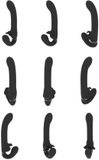 Shots - VIVE Satu - Black Strapless Strap-on Vibrator with Pulse Wave Technology