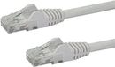 Câble réseau Cat6, 7 mètres, blanc, avec connecteurs RJ45 sans accroc, UTP
