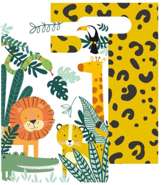 Amscan Feestpakket Wilde Dieren Papier 24 Stuks