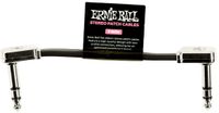 Ernie Ball 6407 Flat Ribbon Patchkabel Stereo 7.5cm Zwart