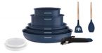 Arthur Martin AM6455 set de 10 casseroles, bleu