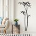 Sticker Mural Bambou 77x163 cm Noir
