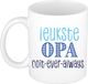Bellatio Decorations Cadeau koffie/thee mok voor Opa - blauw - keramiek - 300 ml