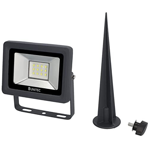 Unitec LED-spot grondpen ?, 10 watt, 800 lumen, IP65, antraciet