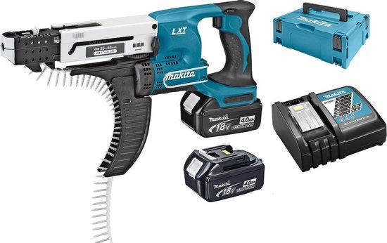Makita DFR550RMJ Akku-Magazinschrauber 18V 4.0Ah - Blauw/Zwart