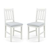 Julian Bowen Coxmoor Eetkamerstoelen - Set van 2 - Wit & Eik