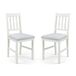 Julian Bowen Coxmoor Eetkamerstoelen - Set van 2 - Wit & Eik